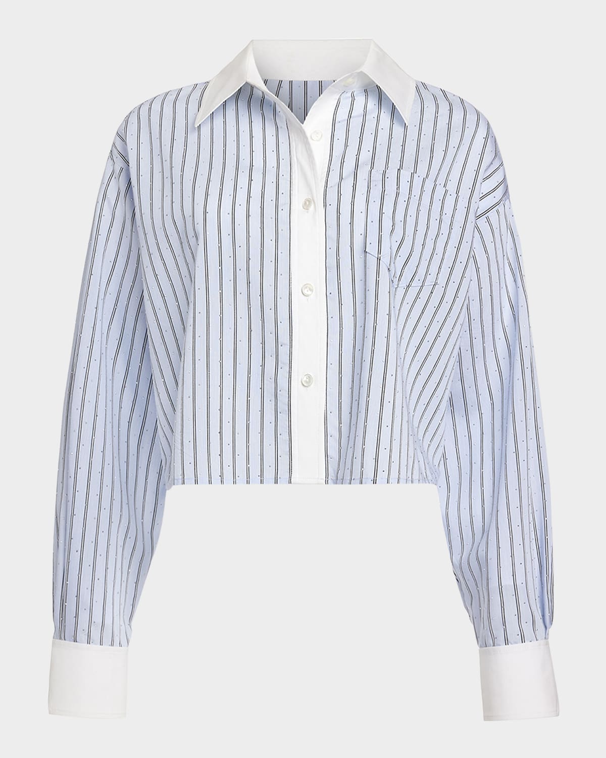 RAMY BROOK LENNOX STRIPE LONG-SLEEVE TOP 