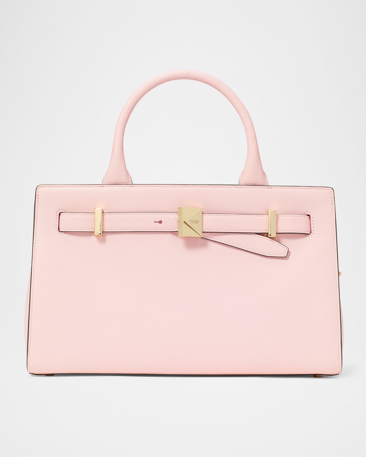 deco medium pebbled leather top-handle bag