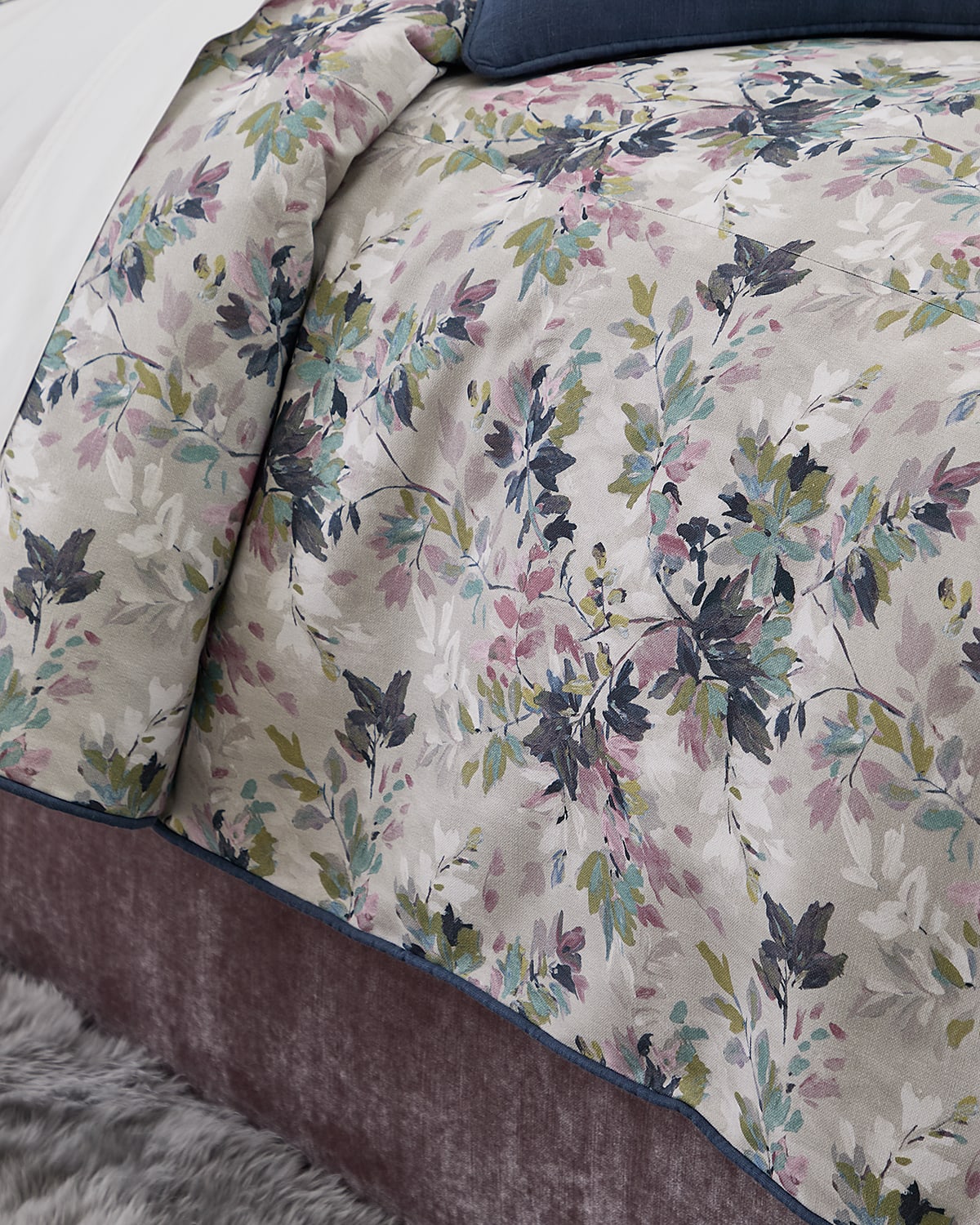 Sherry Kline Home Wisteria 3-piece Queen Comforter Set In Dove