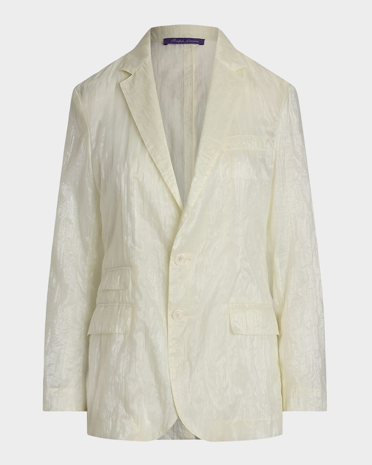 Ralph Lauren Collection Lori Crinkle Double Organdy Single-Breasted Jacket