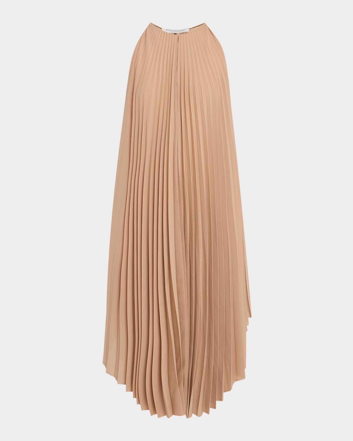 Philosophy Di Lorenzo Serafini Pleated Halter Midi Dress In Pink