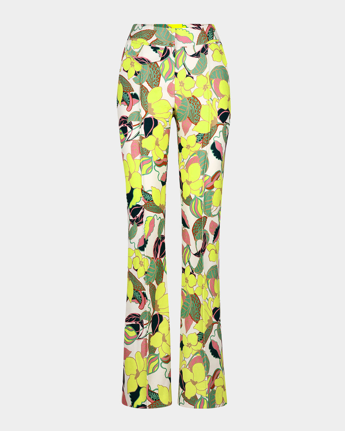 Citrus Cabana Patch Pocket Pintuck Trousers