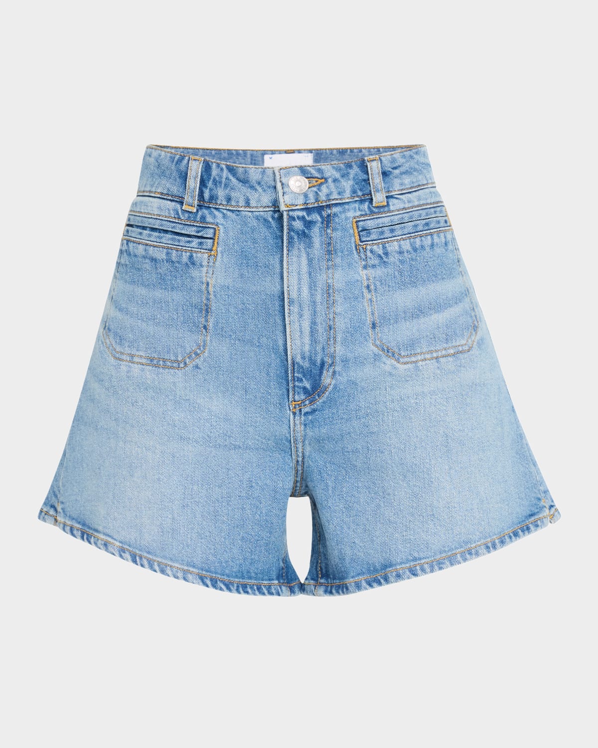 PAIGE DANI DENIM SHORTS WITH DOUBLE WELT STITCH POCKETS 