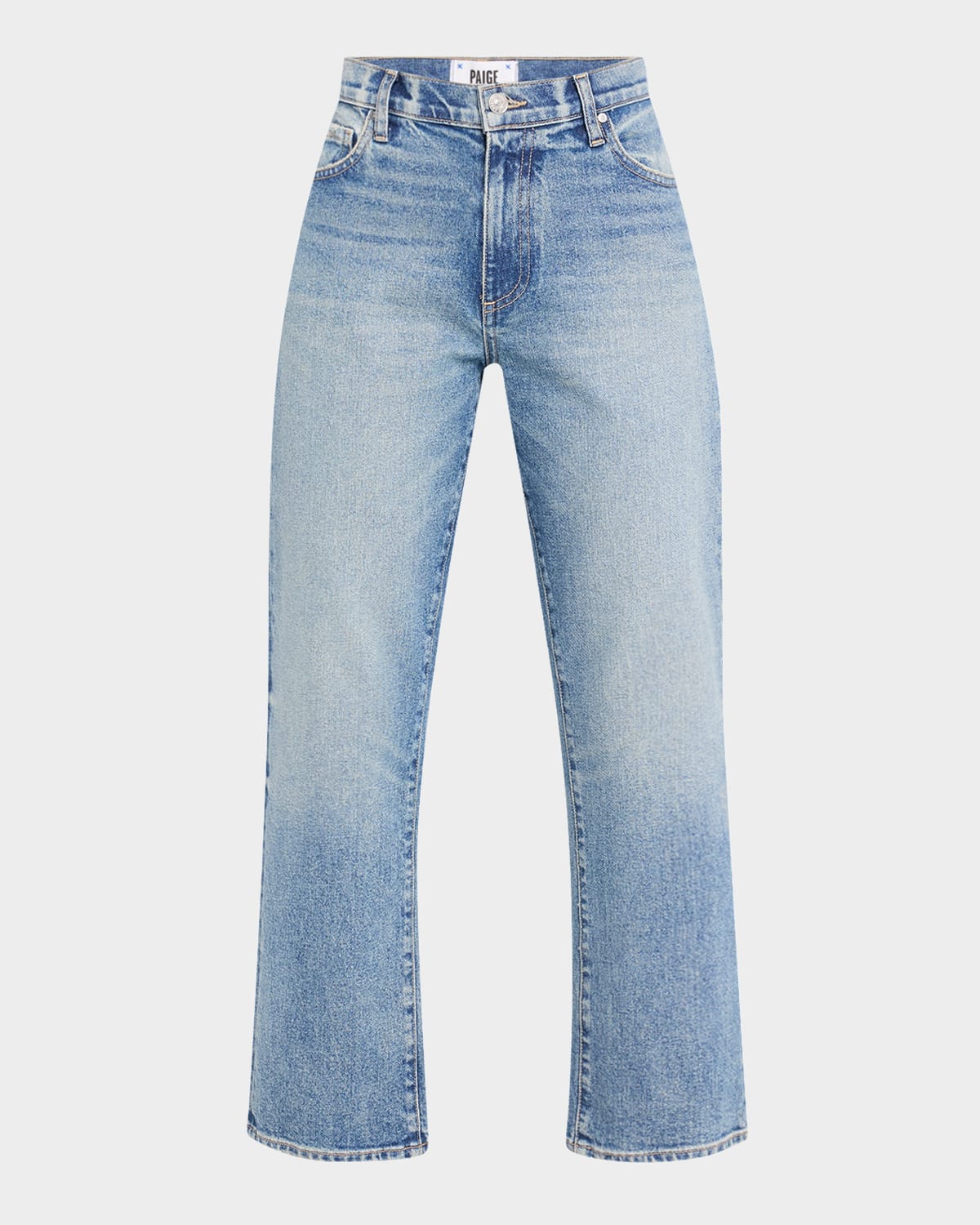 PAIGE MORGAN ANKLE STRAIGHT JEANS 