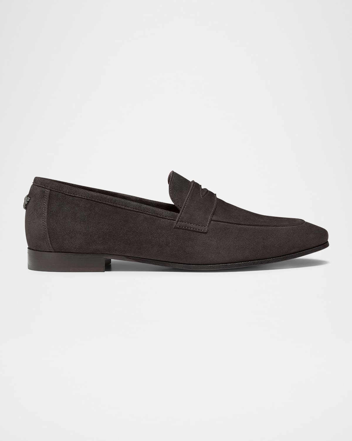 Ebano Suede Penny Loafers