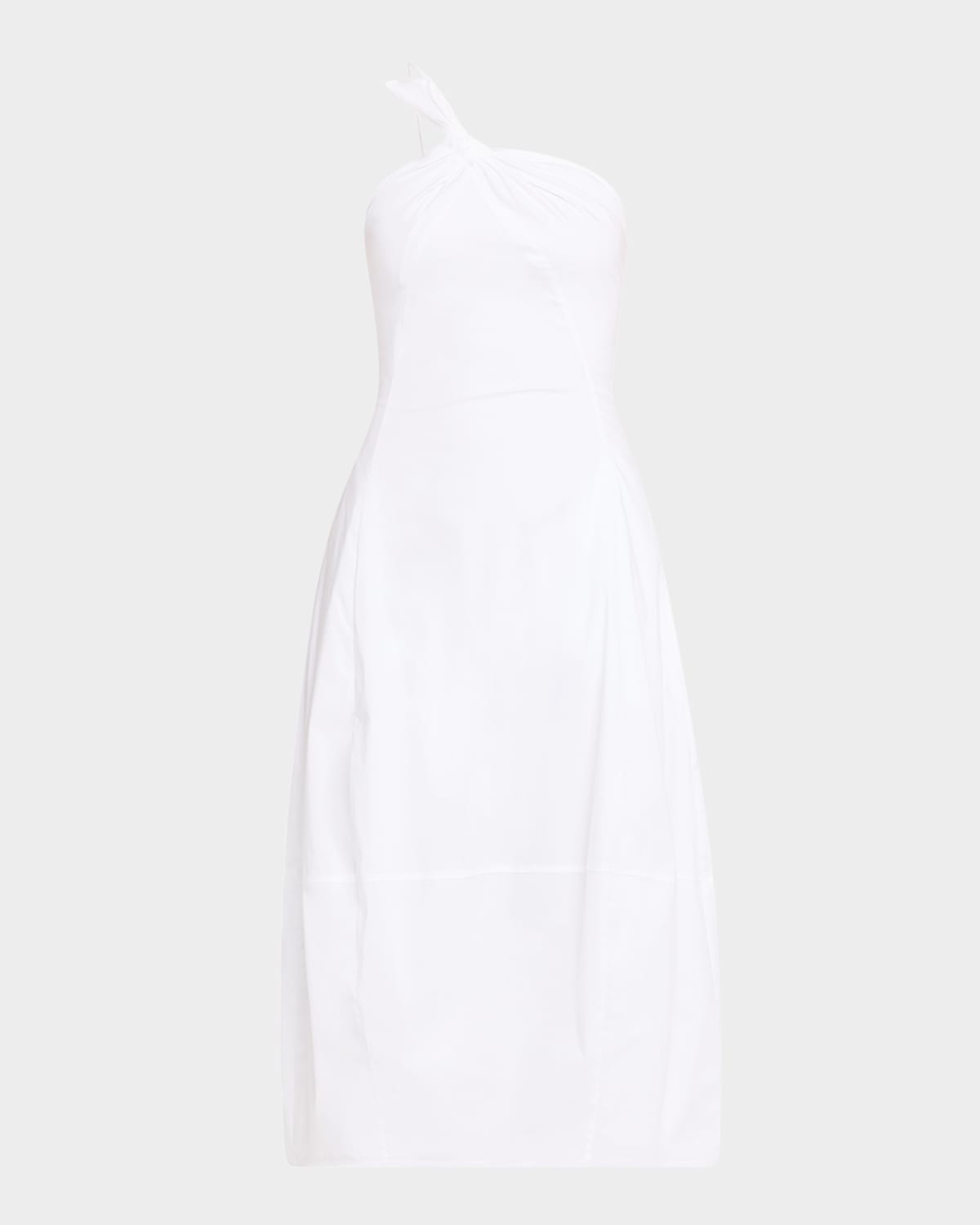 Cult Gaia Araceli Draped Asymmetric Midi Dress