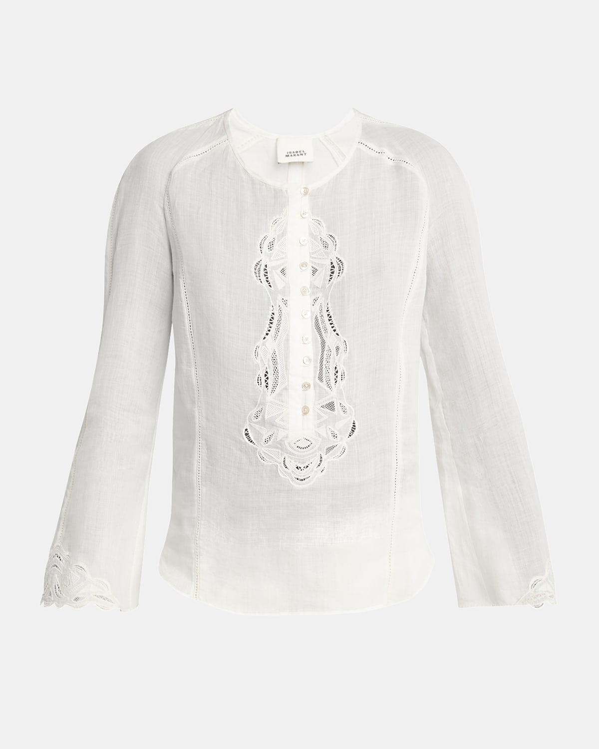 Shop Isabel Marant Luciele Ladder Stitch Blouse