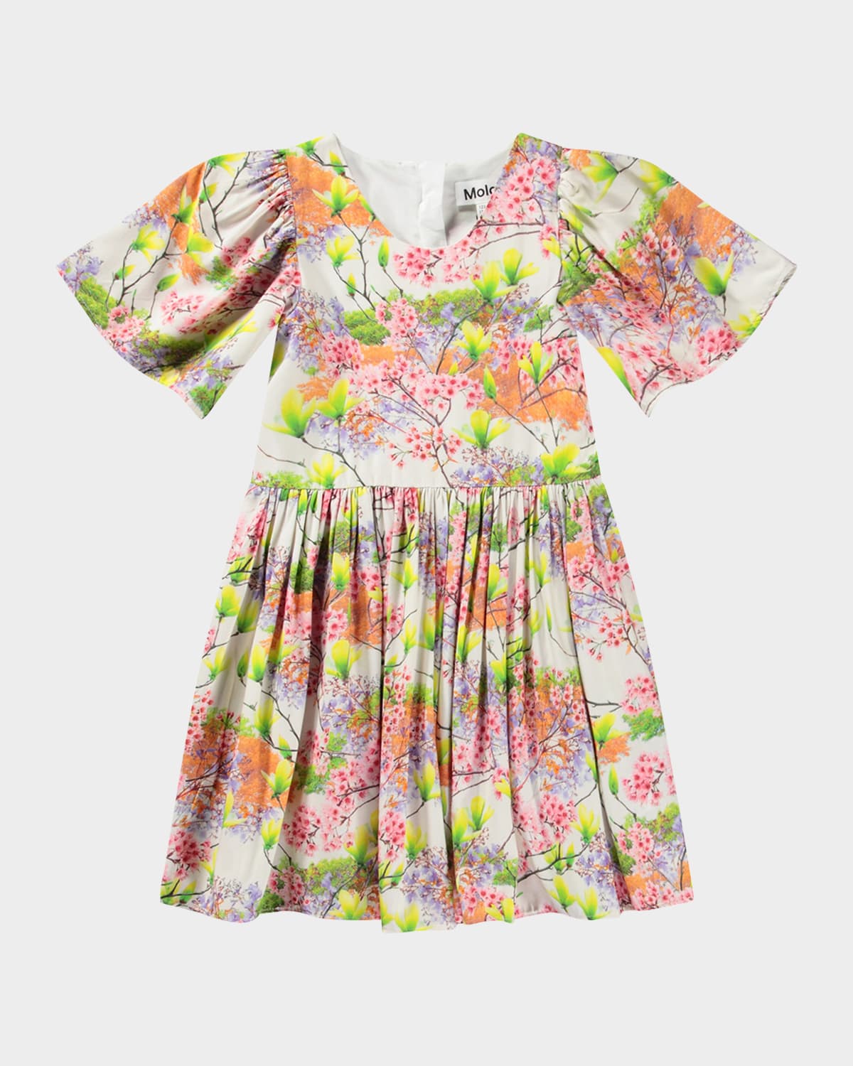 Molo Carlin Floral-Print Dress, Size 7-12