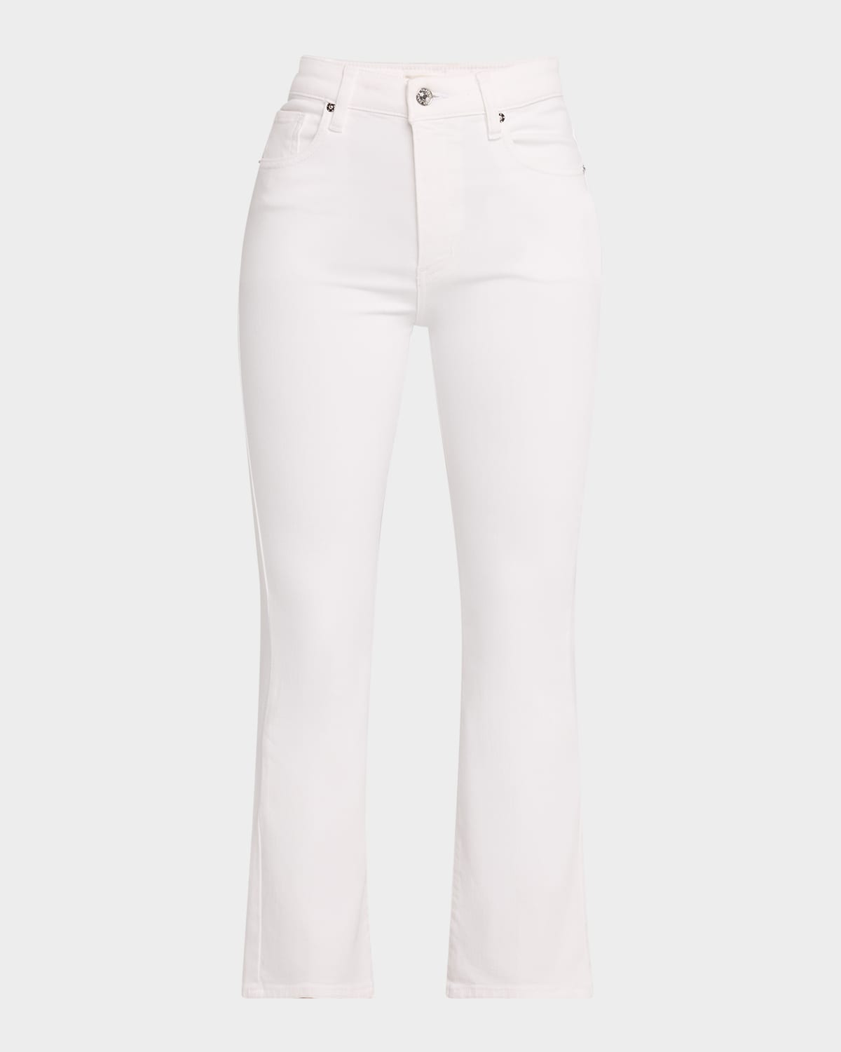 Shop Frame The Reboot Crop Jeans In White