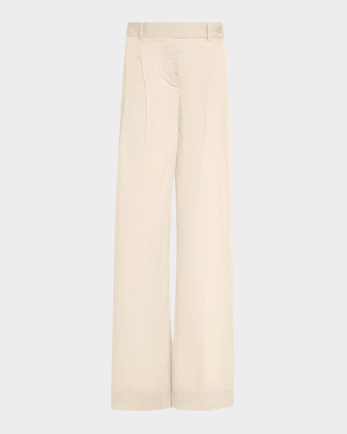Pleated Wide-Leg Trousers