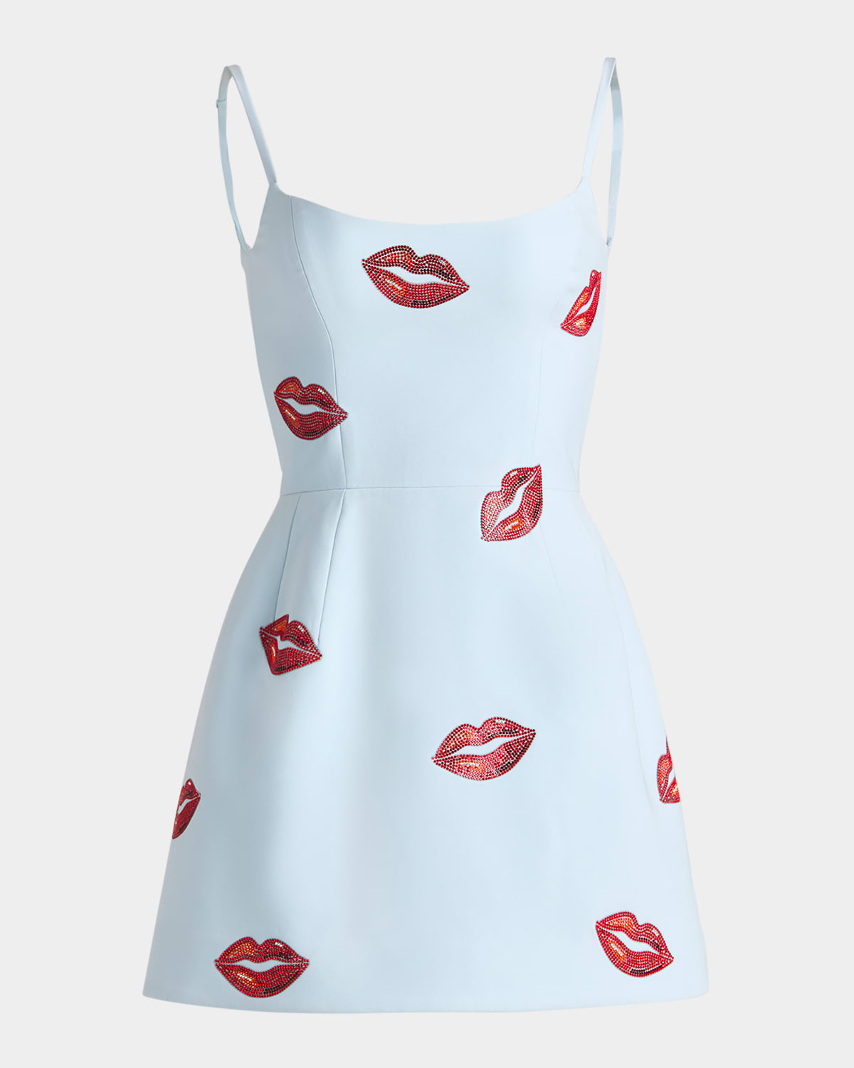 Exclusive Yasmin Rhinestone Kiss Mini Dress