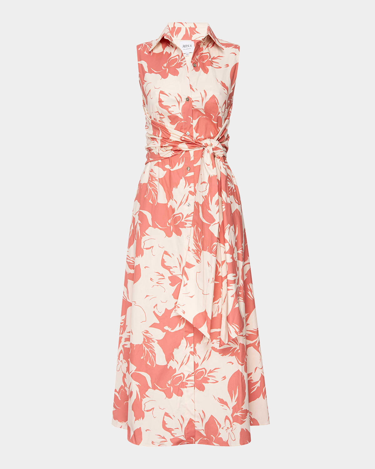 MISA Los Angeles Jessy Poplin Midi Shirtdress