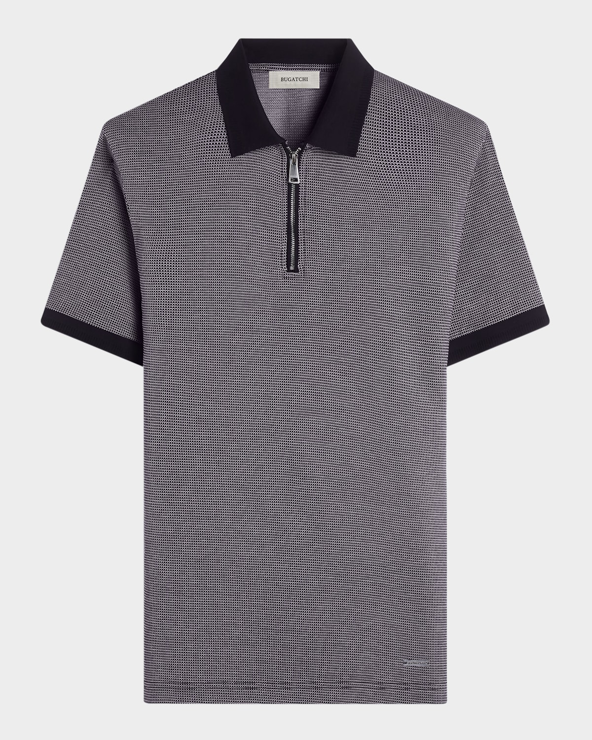 Men's Short Sleeve Quarter Zip Polo