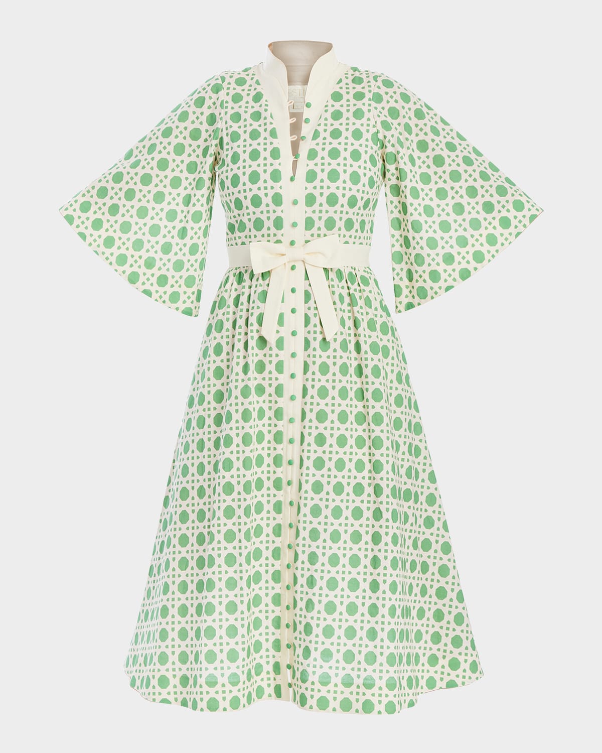 Mestiza New York Carmen Midi Dress In Solihiya Green