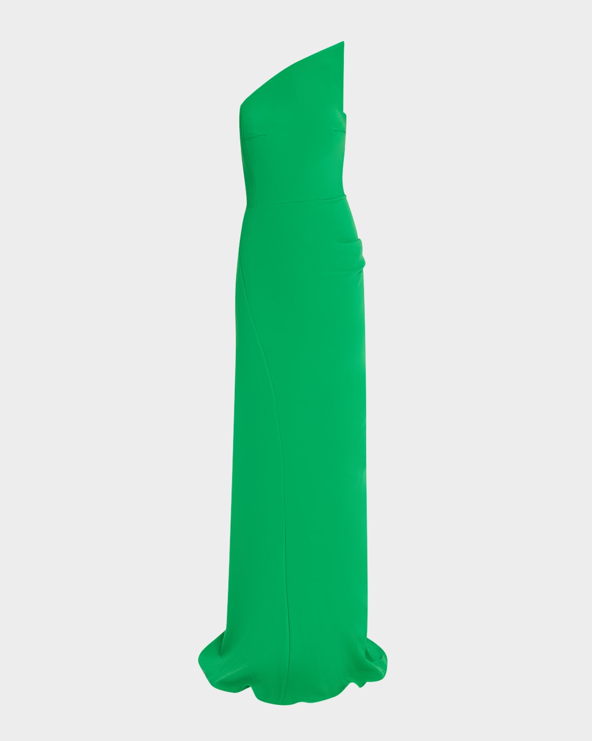 Strapless Asymmetric Column Gown