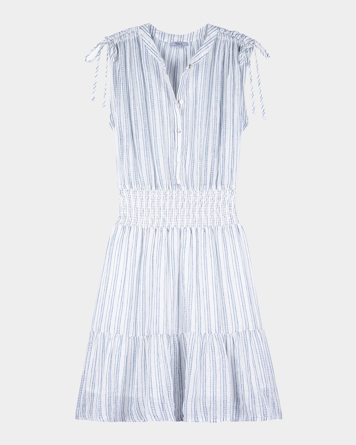 Samina Tie-Shoulder Mini Dress