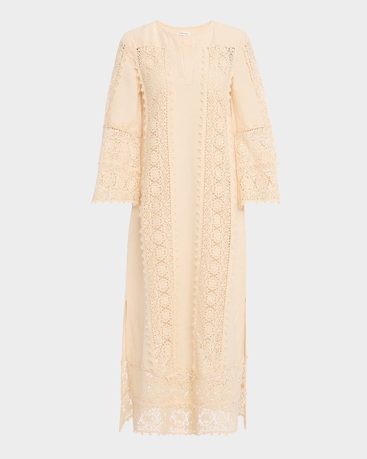 By Malene Birger Tallula Frayed Crocheted Cotton-blend Hooded Cardigan In Soft White