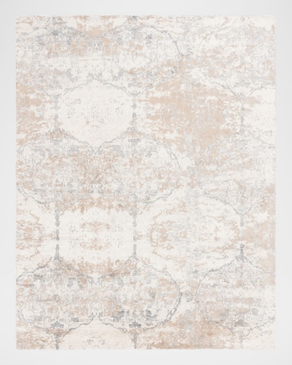 Safavieh Tiffany Hand-knotted Rug, 10' X 14' In Grey / Beige