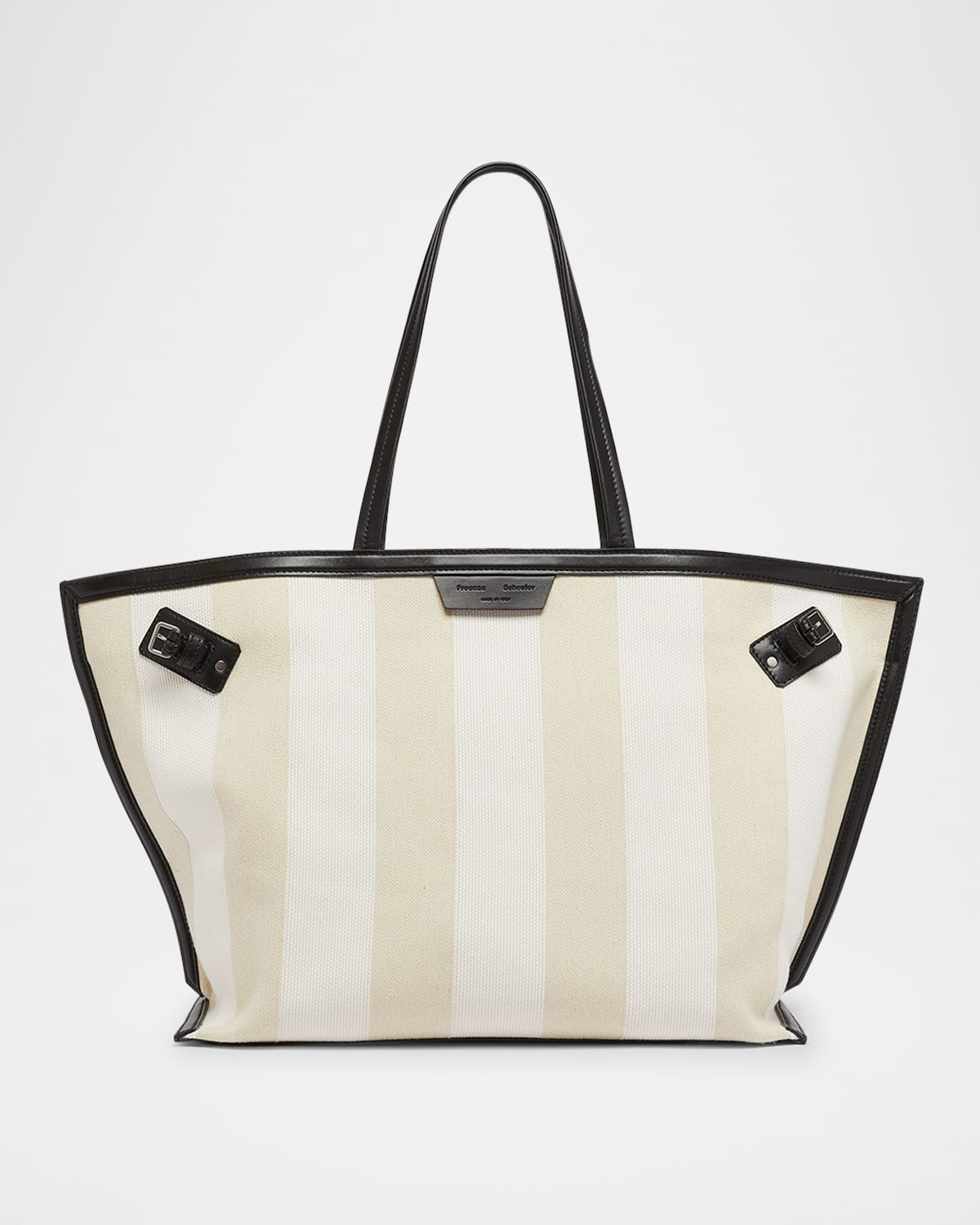 Days Striped Canvas Tote Bag