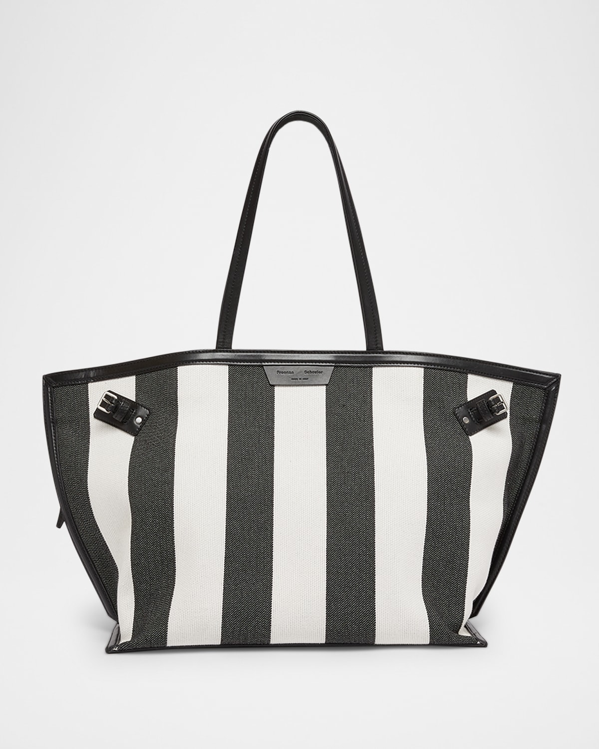 Days Striped Canvas Tote Bag