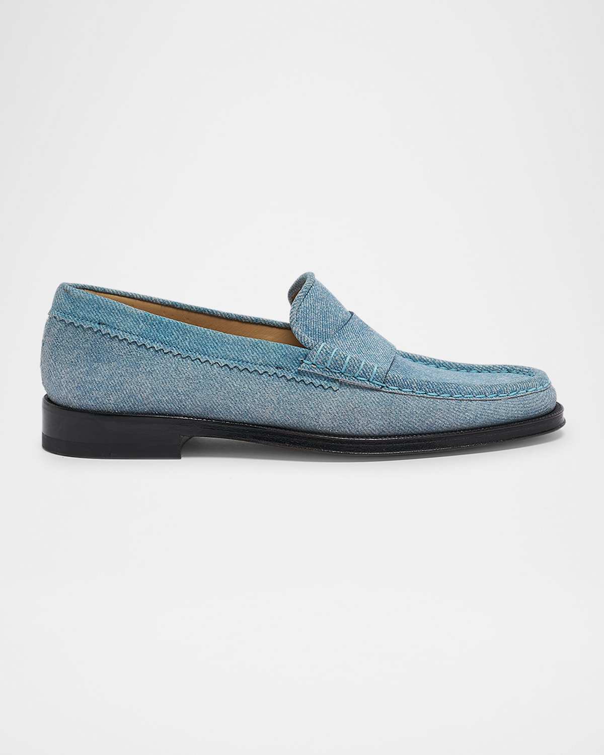 Seren Denim Suede Loafers