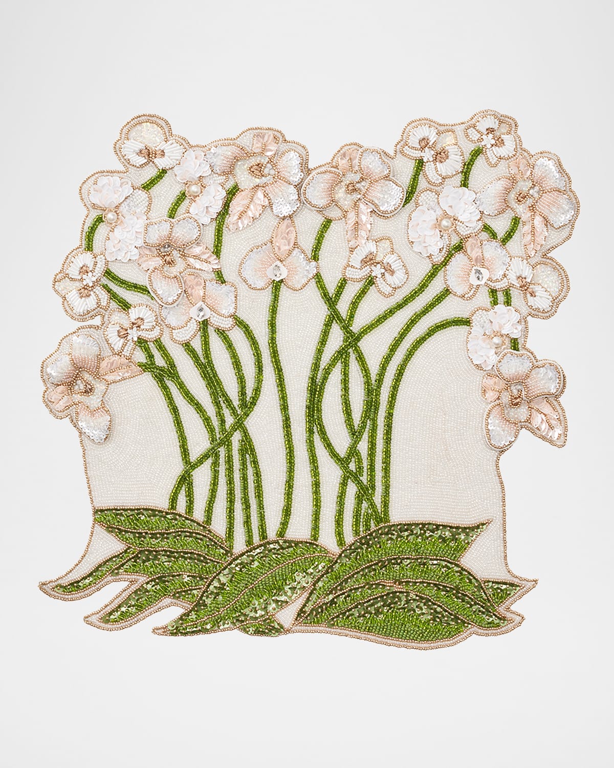 Kim Seybert Orchid Beaded Placemat In Multi