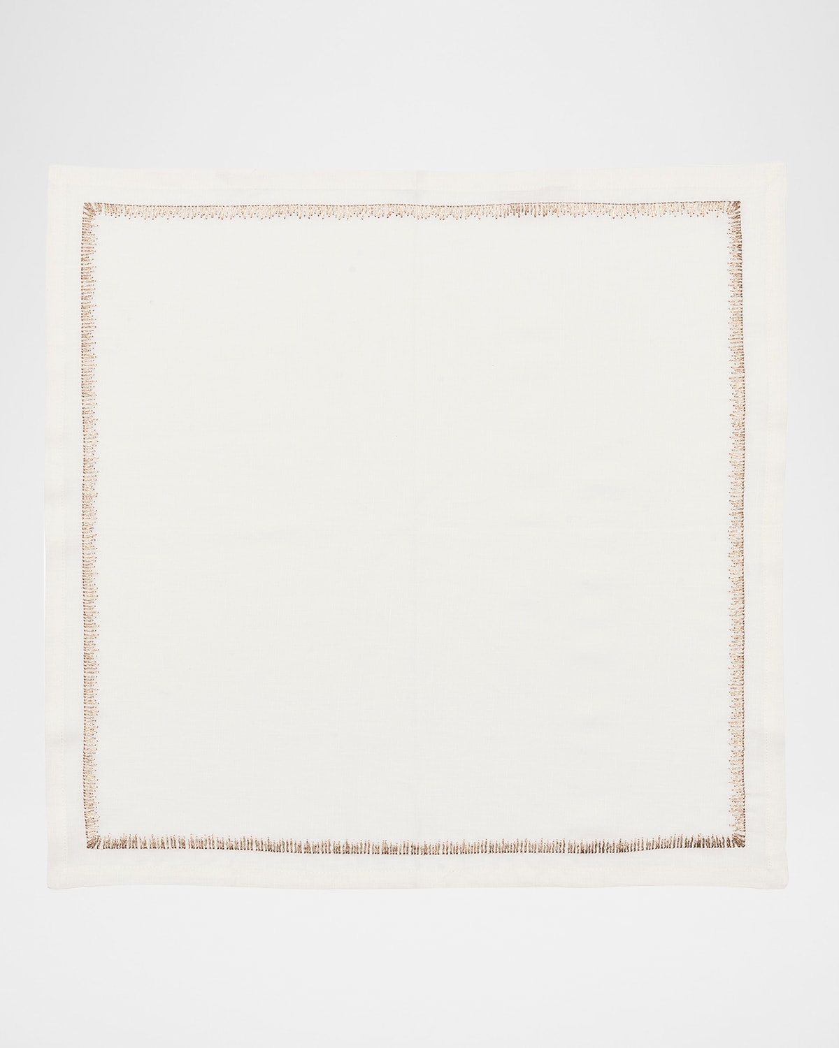 Kim Seybert Filament Embroidered Linen Napkin In White/multi