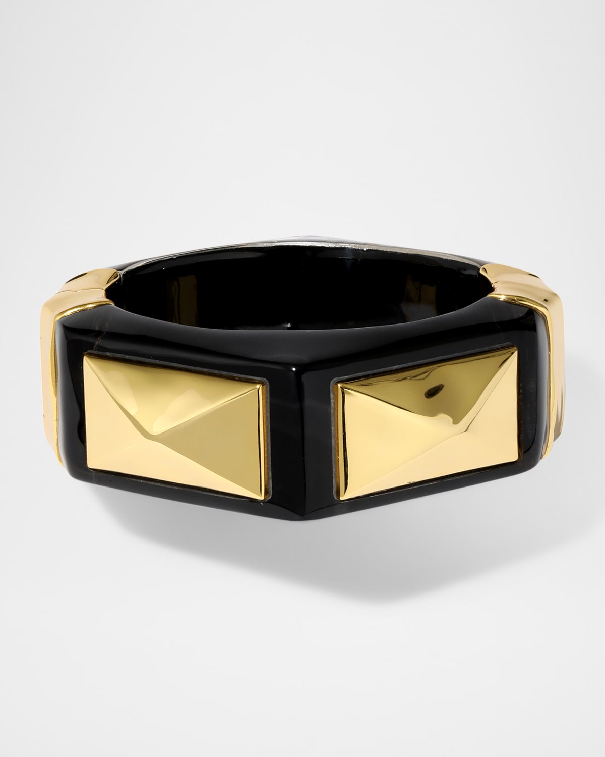 Luminous Lucite Armor Hinge Bracelet
