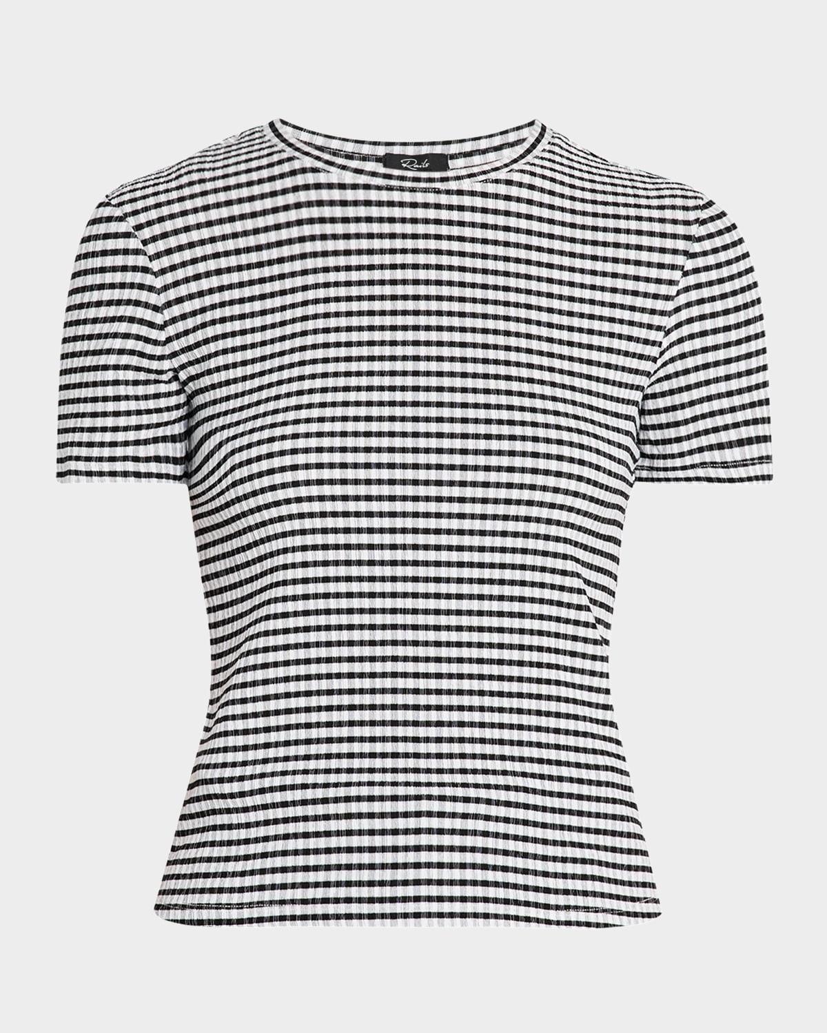 RAILS BRITTY GINGHAM T-SHIRT 