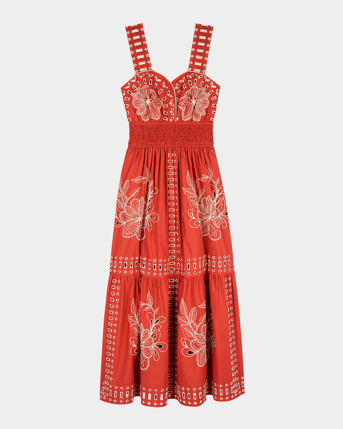 Fawn Embroidered Midi Dress