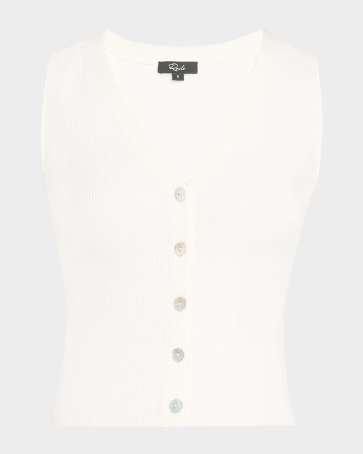 Rosa Rib-Knit Vest
