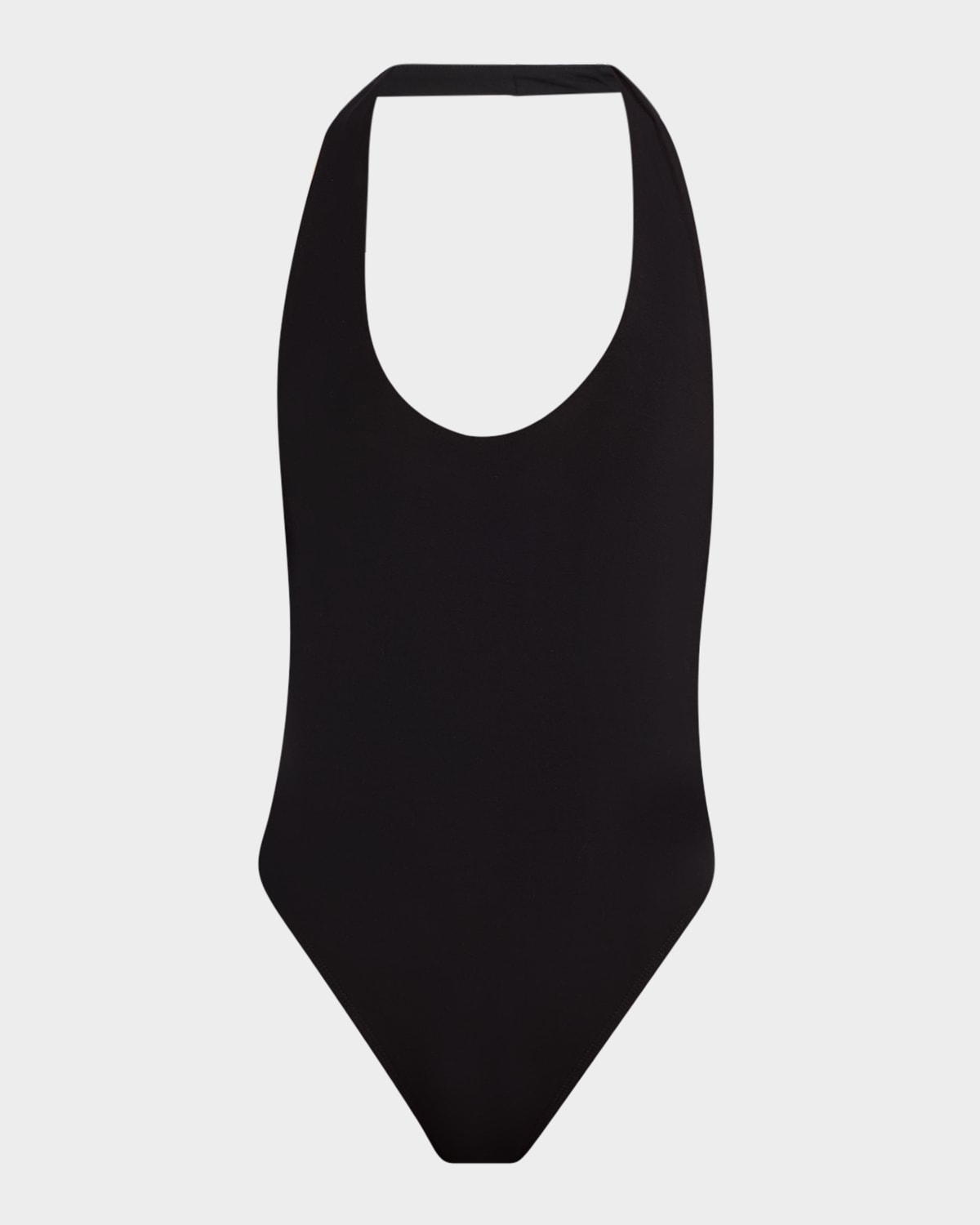 Sans Faff Bamboo Halter Bodysuit In Black