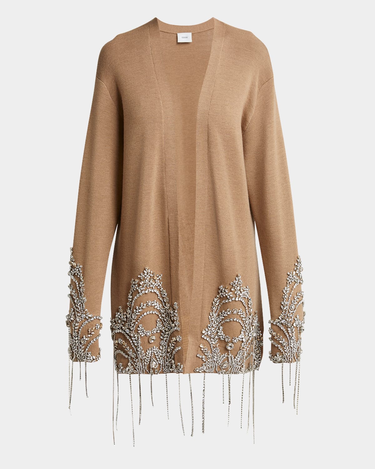 ERDEM CRYSTAL EMBELLISHED FINE MERINO CARDIGAN 