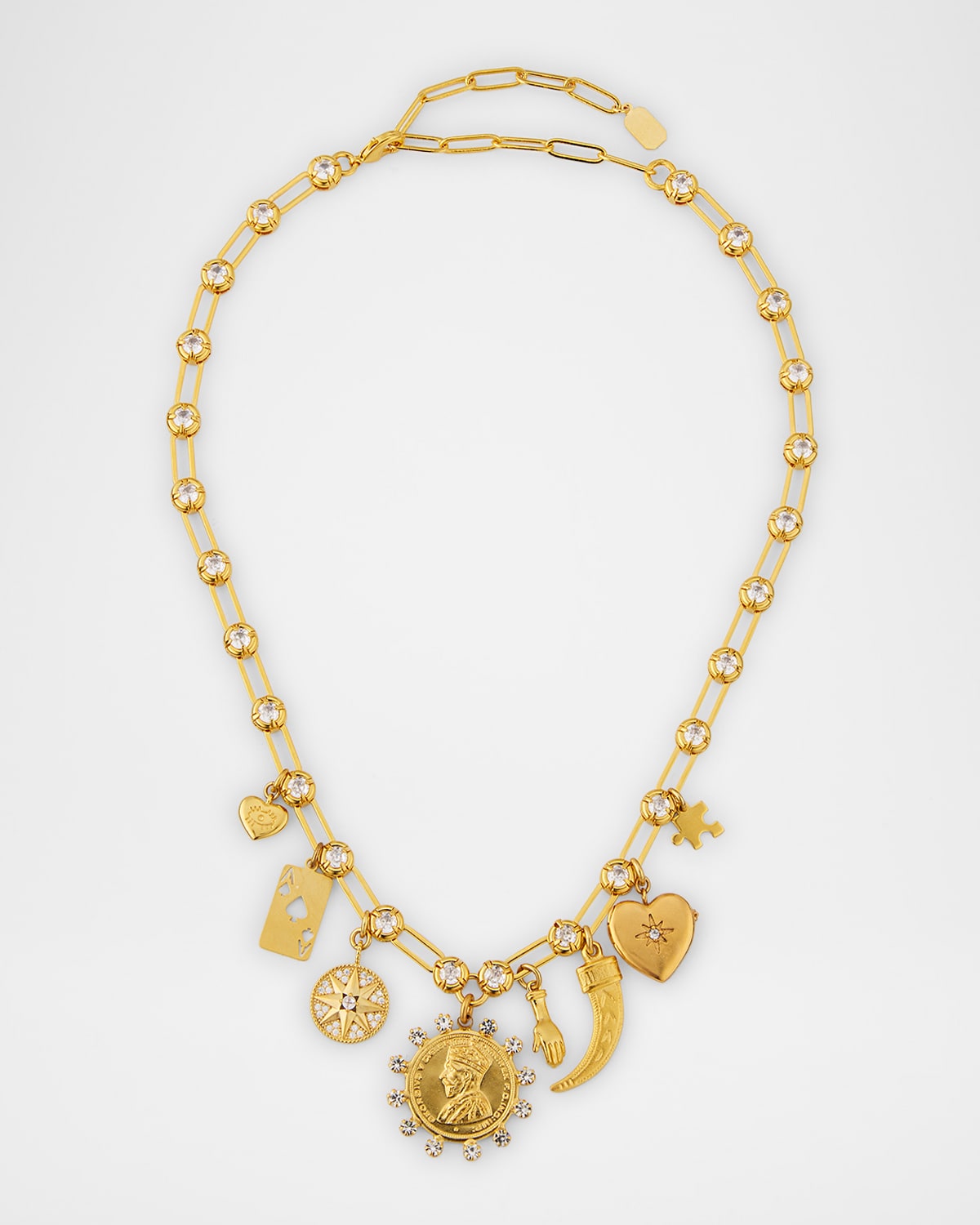 Elizabeth Cole Hyacith Charm Necklace