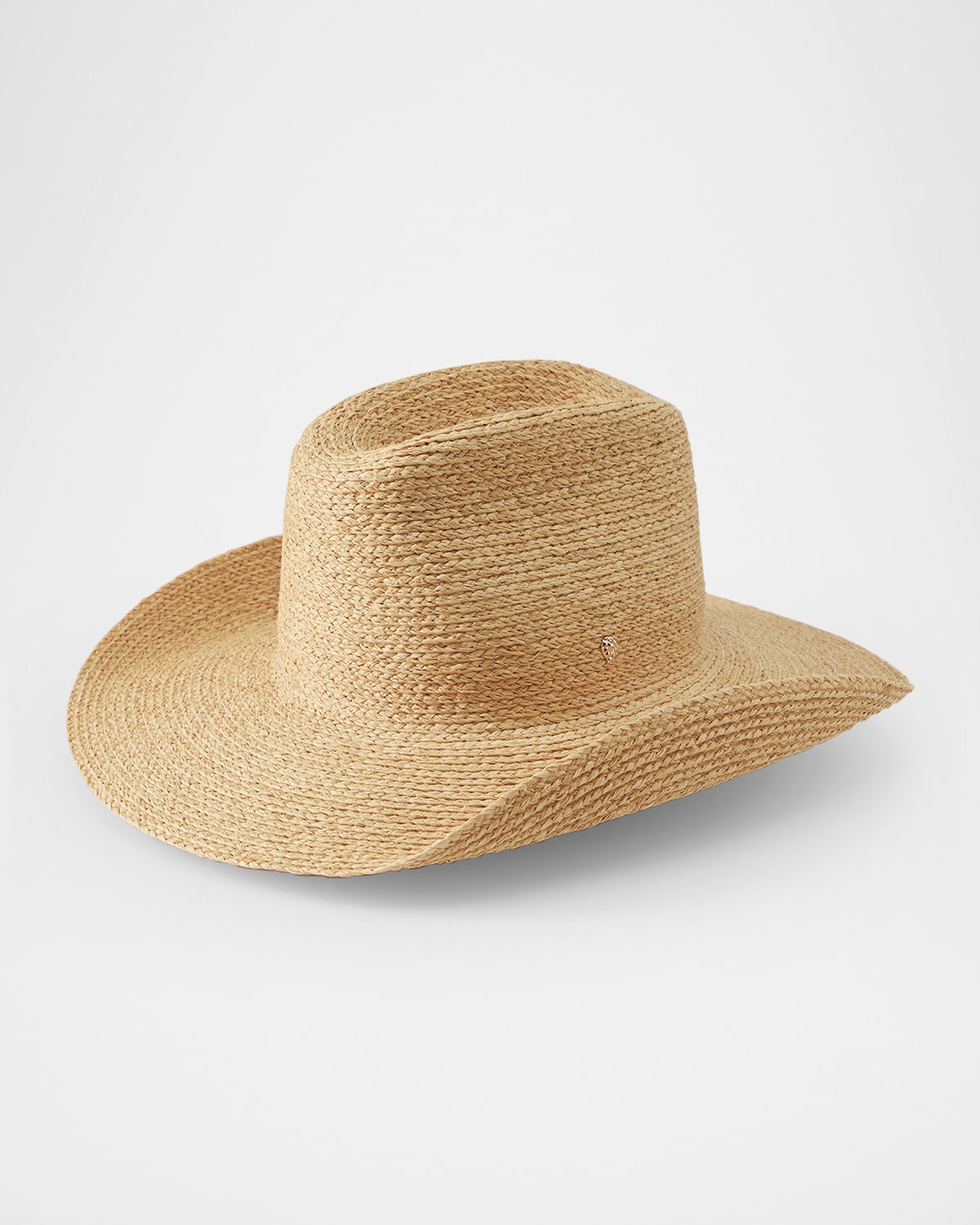 Shop Helen Kaminski Adeline Briaded Raffia Cowboy Hat In Natural