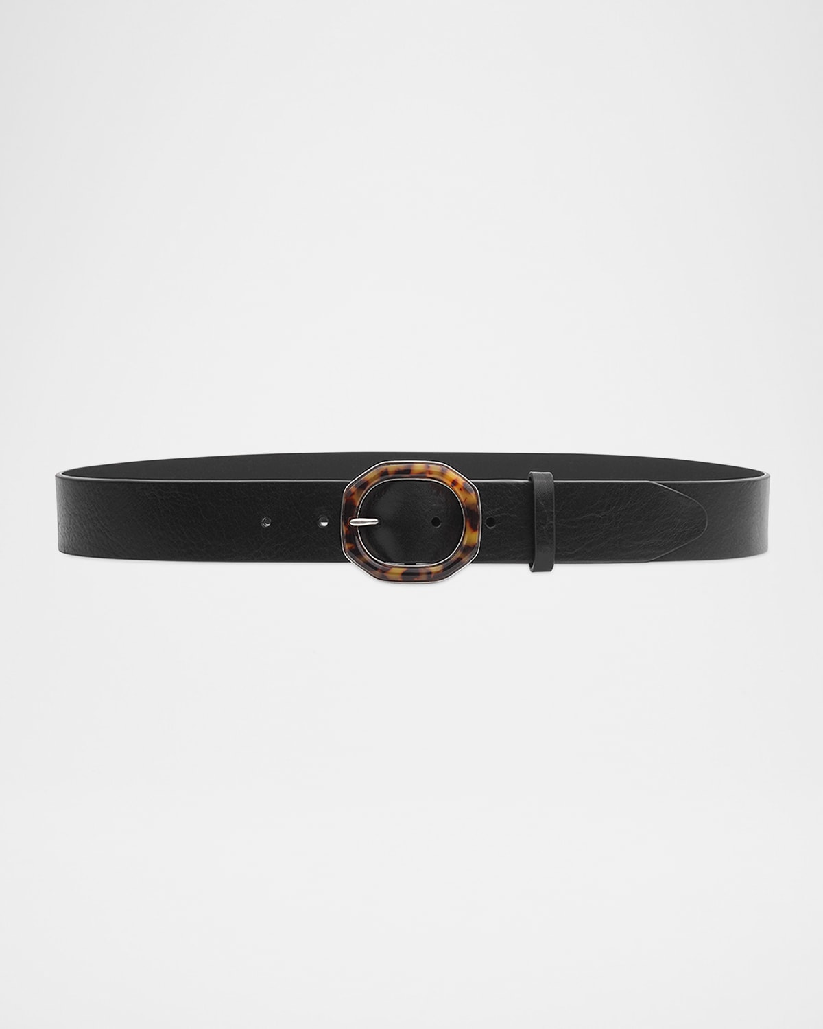 Rag & Bone Audrey Leather Belt In Black