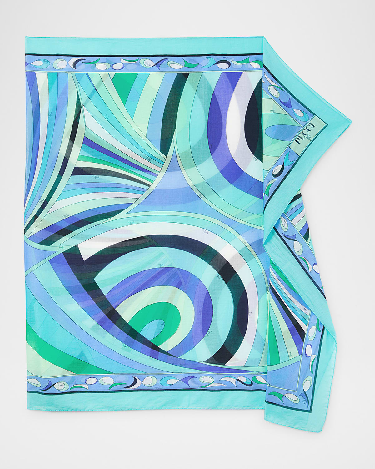 Pucci Iride Print Cotton Pareo Coverup