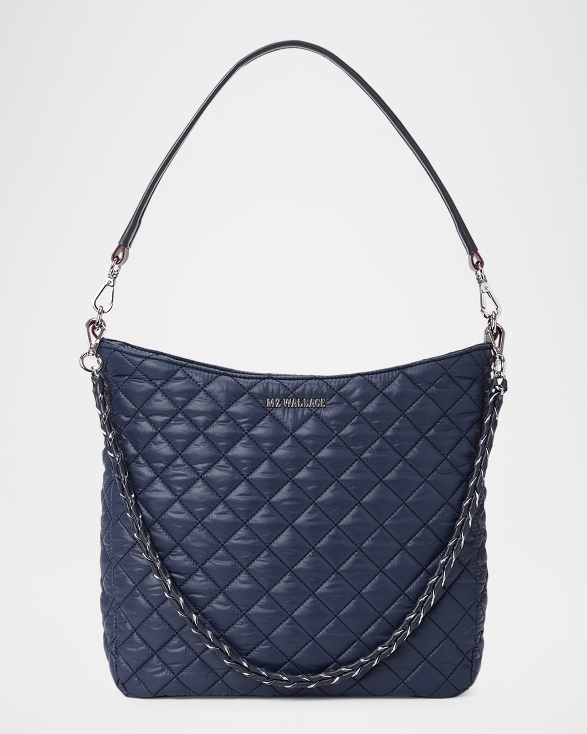 MZ WALLACE CROSBY QUILTED HOBO CROSSBODY BAG 