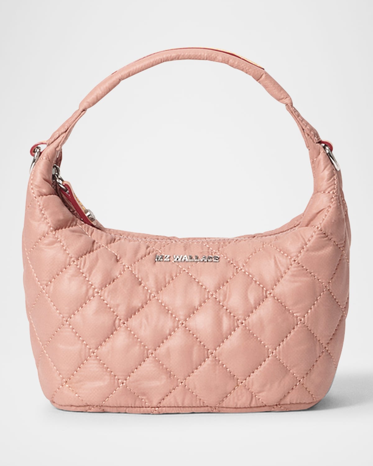 MZ WALLACE METRO MINI QUILTED HOBO CROSSBODY BAG 