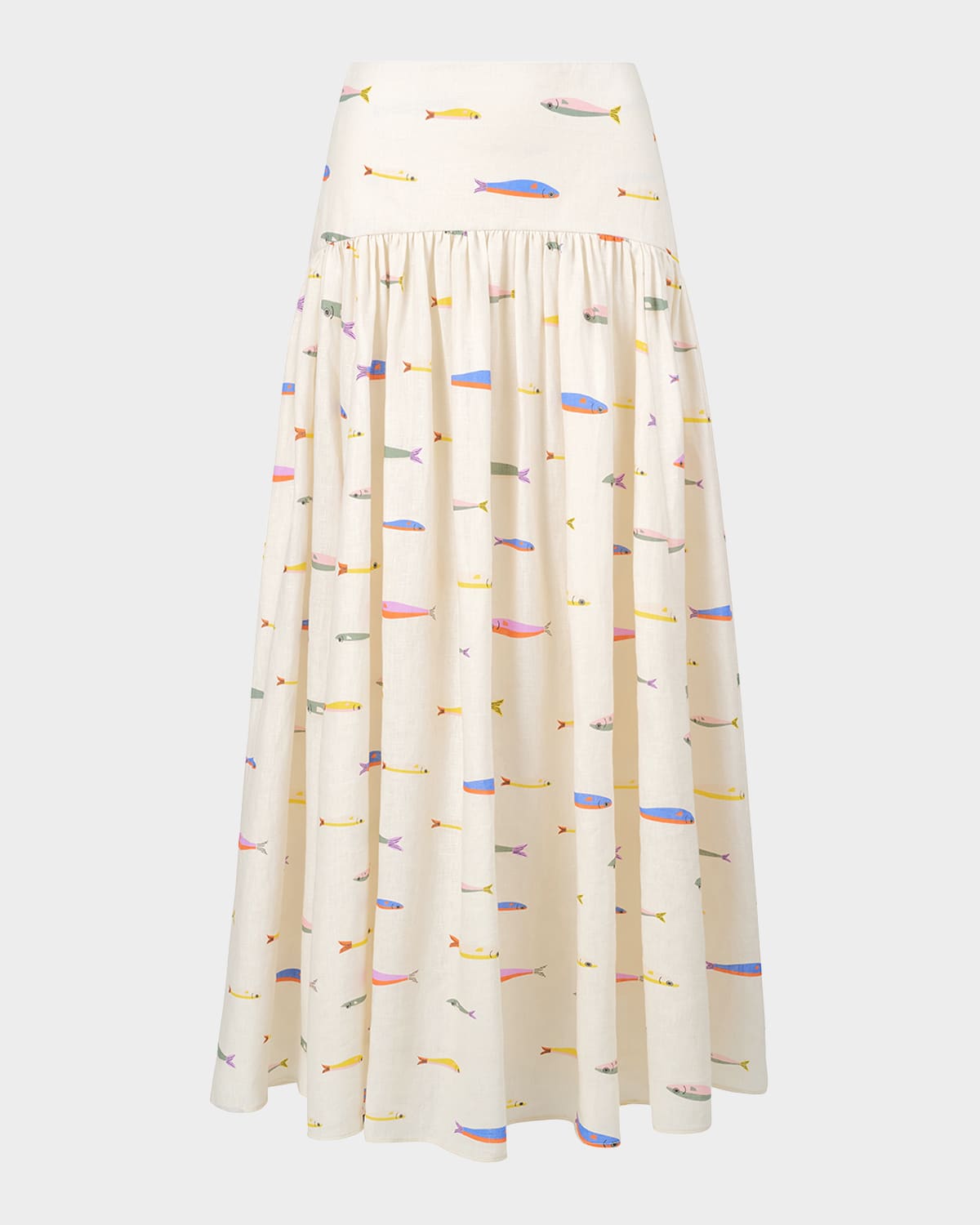 Staud Procida Linen Maxi Skirt