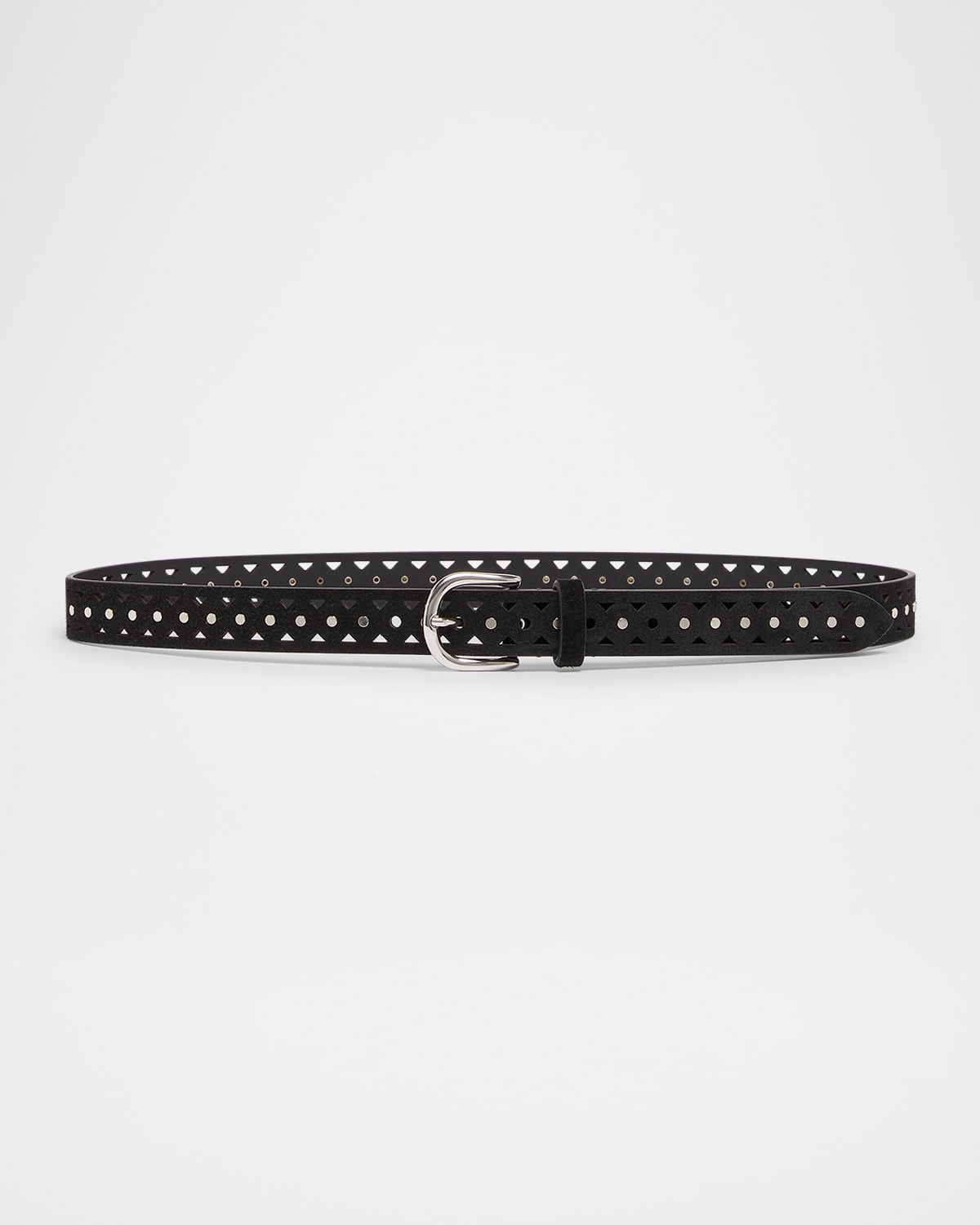 Isabel Marant Ohen Belt In Black Silver