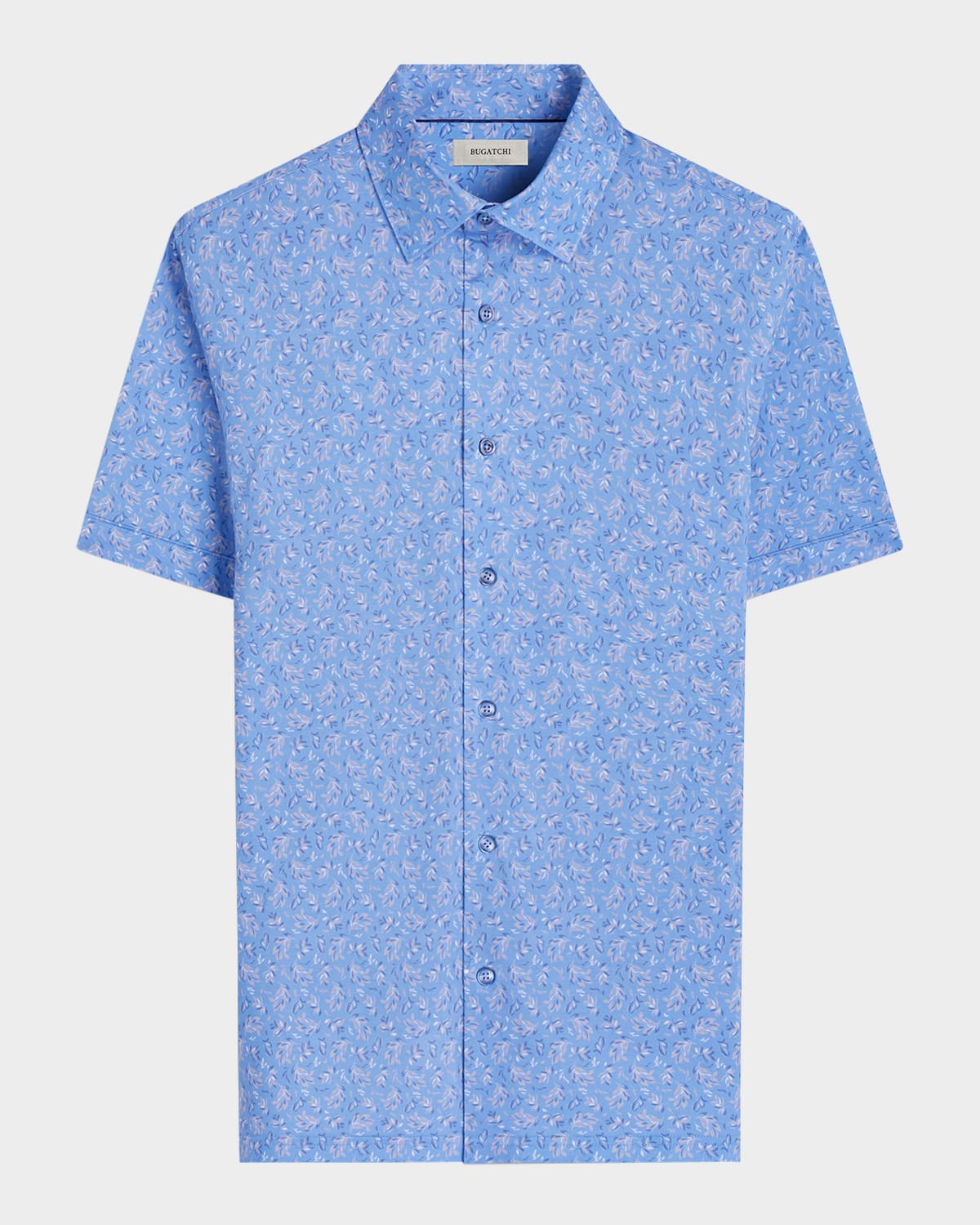 Bugatchi Men's Ooohcotton Milo Sport Shirt In Air Blue