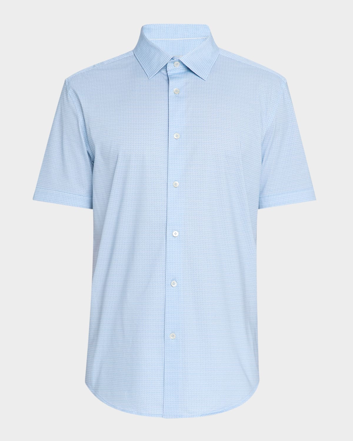 Bugatchi Men's Ooohcotton Miles Sport Shirt In Ice