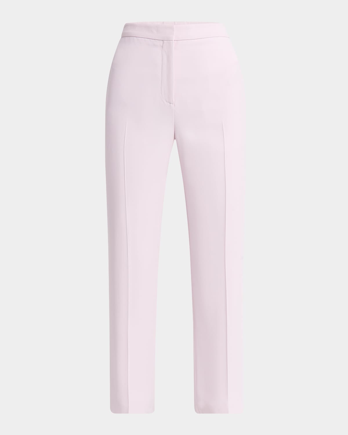 Alexander Mcqueen Mid-rise Cigarette Ankle Trousers In Mauve