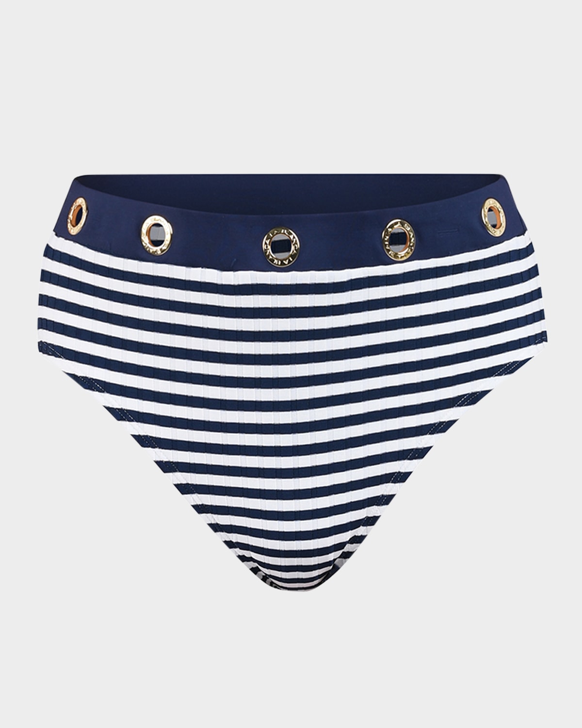 La Blanca Sail High Waist Bikini Bottom In Indigo