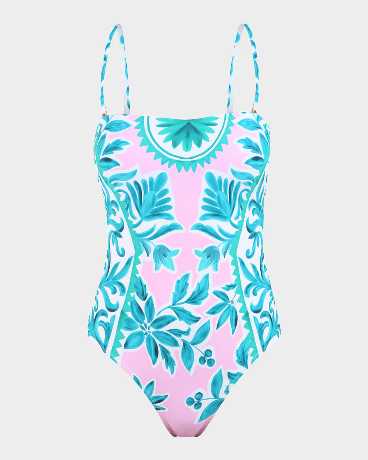 La Blanca Opulent Bandeau One-piece Swimsuit In Multi