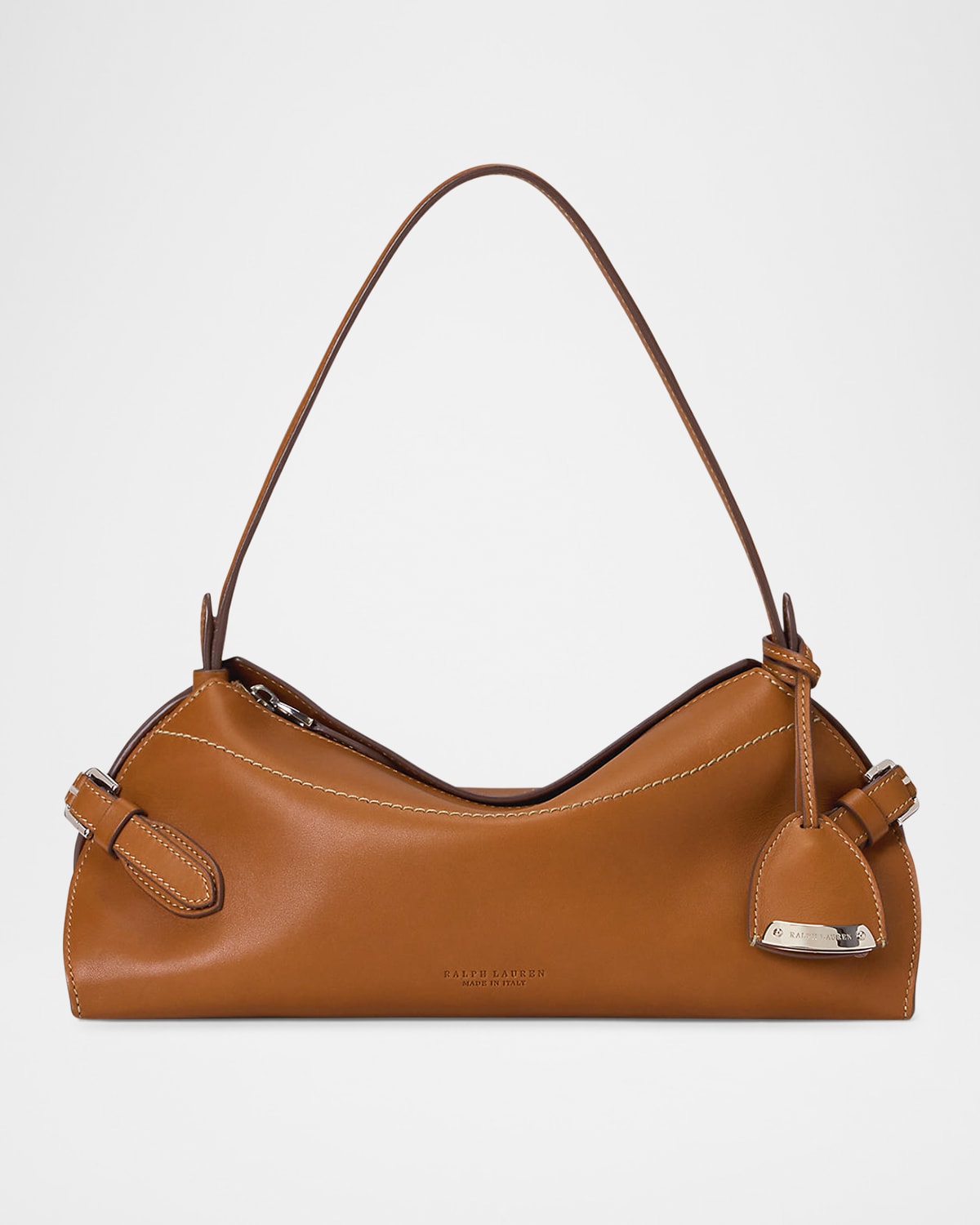 Ralph Lauren The Ralph Small Leather Shoulder Bag In Rl Brown