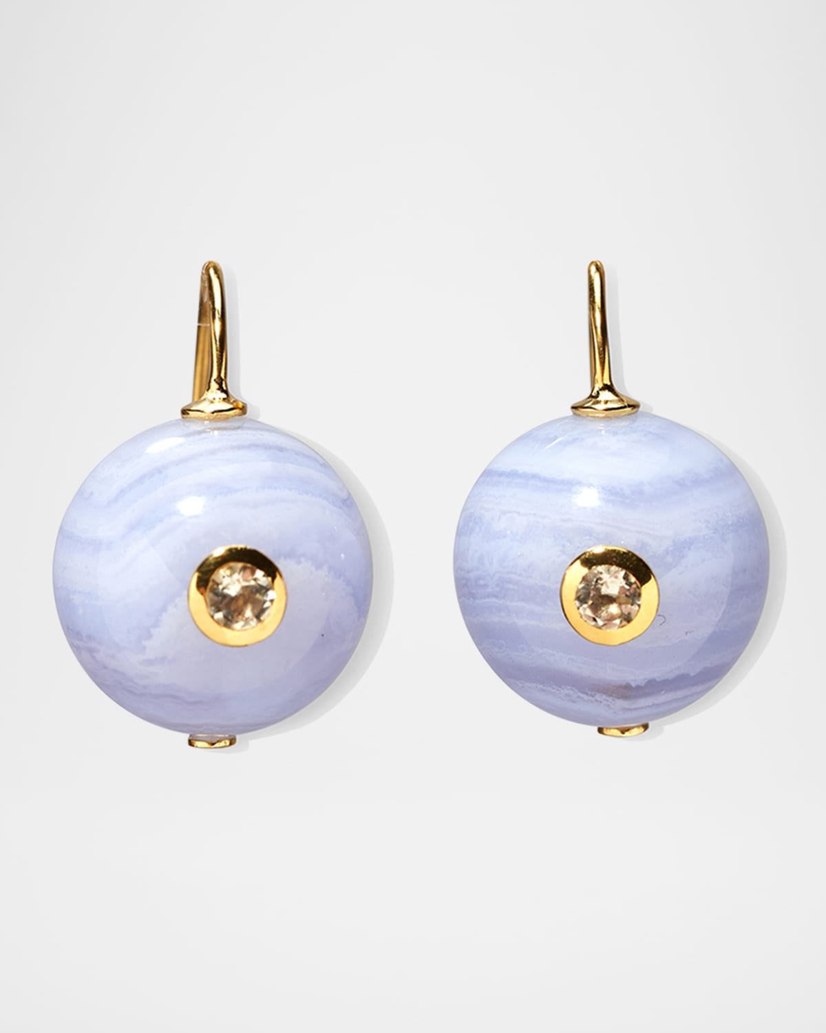 Lizzie Fortunato Comet Earrings in Blue Agate