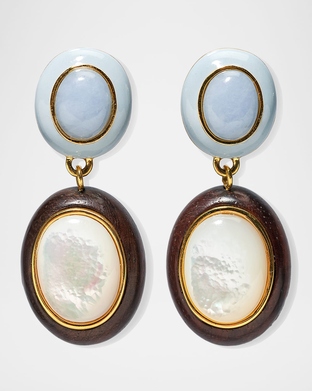 Papaya Earrings in Pearl