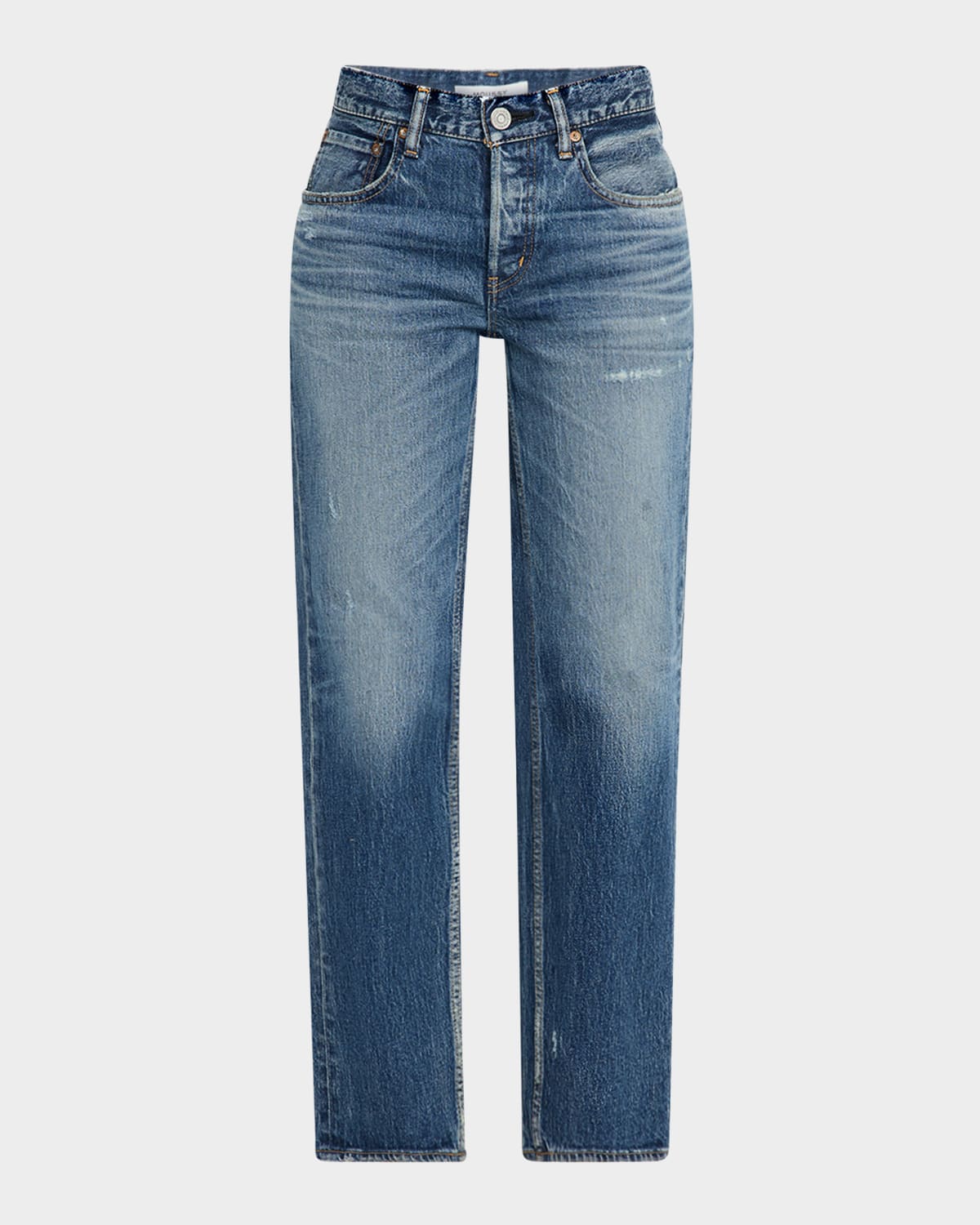 Moussy Vintage Cedarhurst Straight Low-rise Jeans